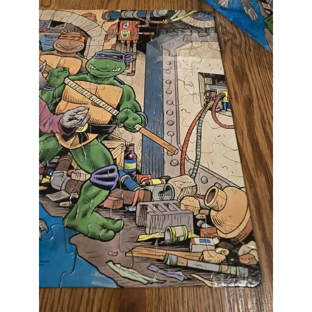 Vintage TMNT Splinter Puzzle Complete 100 Pc 1987 Mirage Studios Teenage Mutant